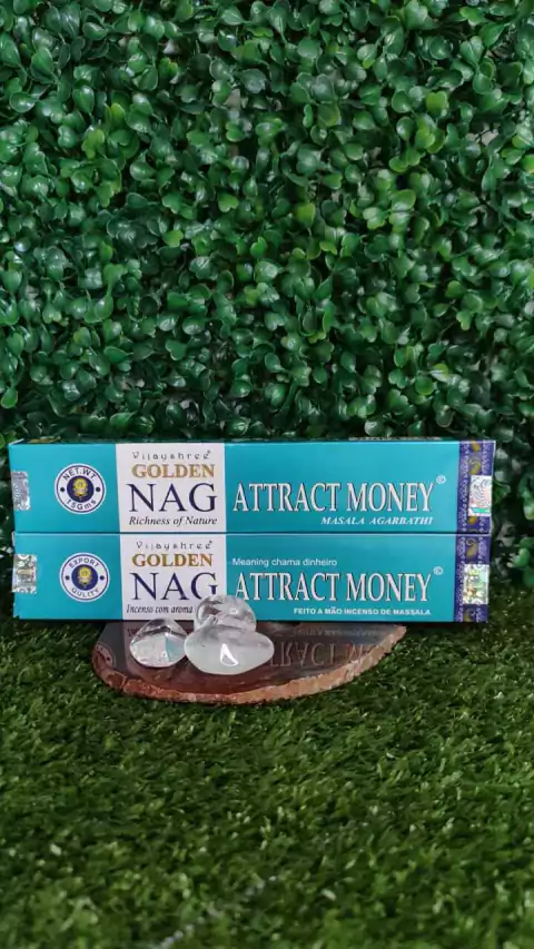 INCENSO GOLDEN NAG ATTRACT MONEY - ENERGIA DE CHAMA DINHEIRO