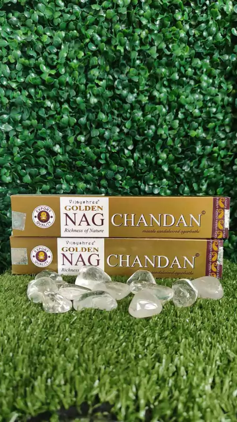 INCENSO GOLDEN NAG CHANDAN - CONEXÃO COM O DIVINO