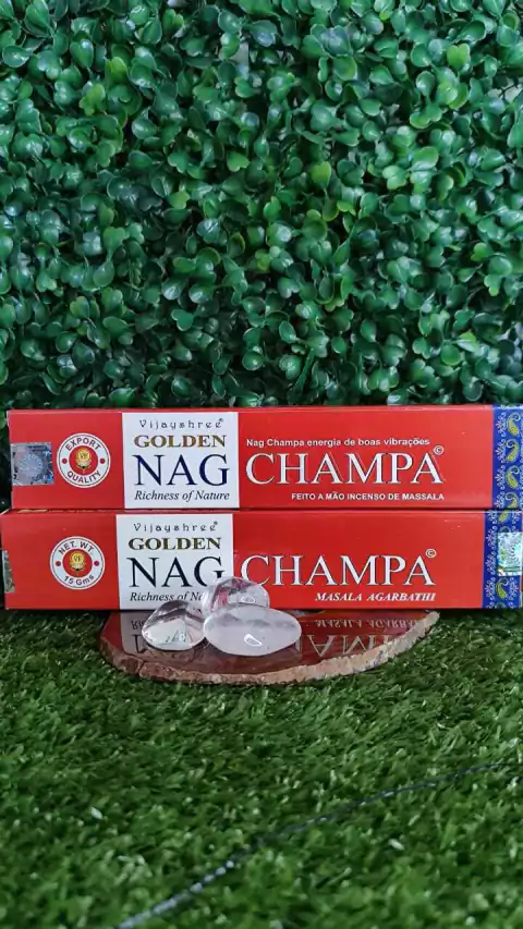 INCENSO GOLDEN NAG CHAMPA - ENERGIA DE BOAS VIBRAÇÕES