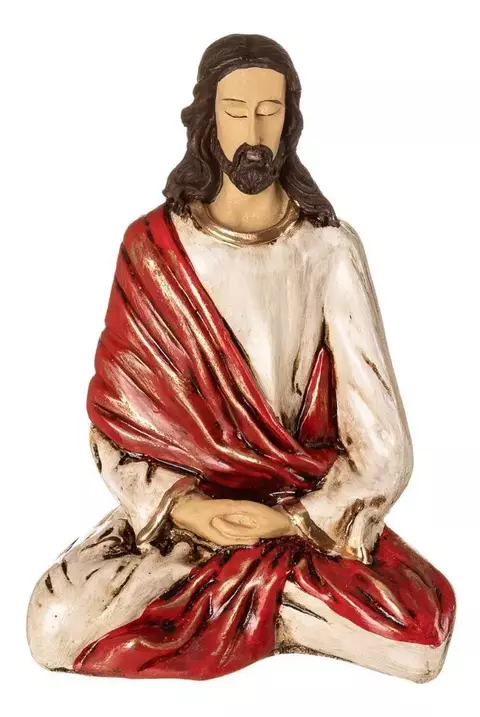 JESUS MEDITANDO SANANDA - CRISTO CÓSMICO 21CM