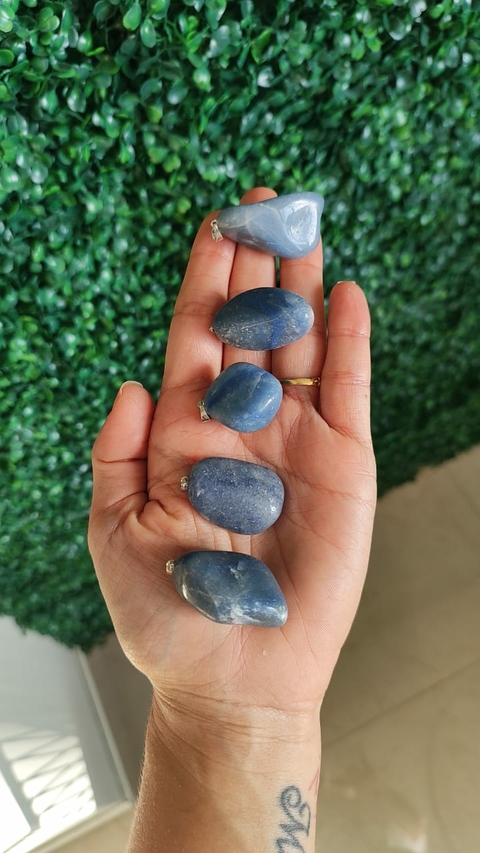 PINGENTE QUARTZO AZUL G - CURA EMOCIONAL