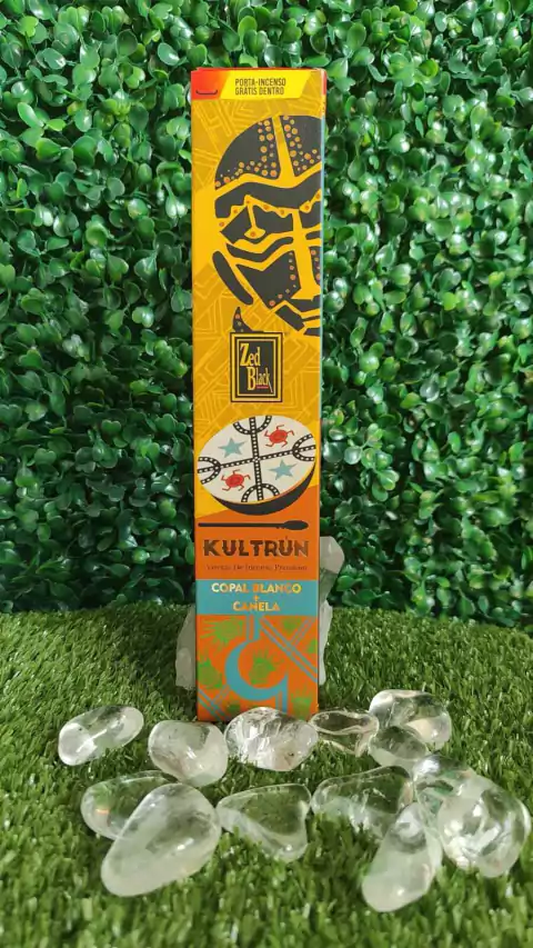 INCENSO KULTRUN COPAL BRANCO + CANELA - INCENSÁRIO GRÁTIS