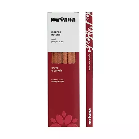 INCENSO NIRVANA CRAVO E CANELA - ATRAI PROSPERIDADE