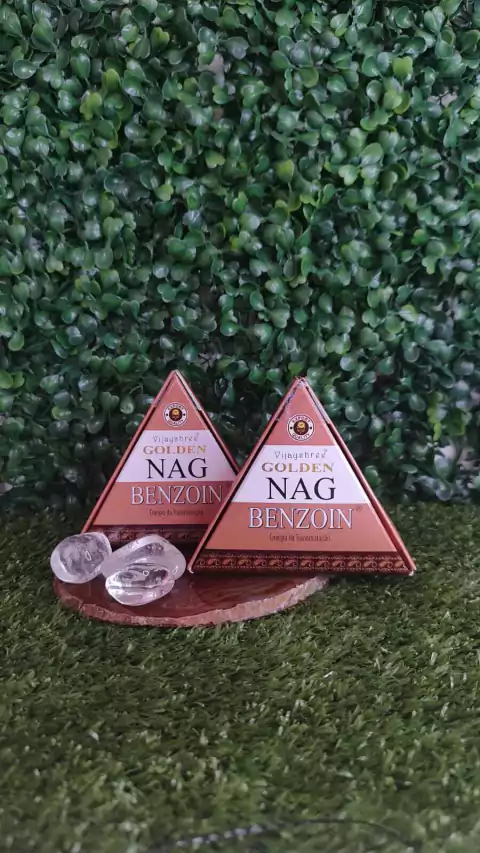 INCENSO GOLDEN NAG BENZOIN CONE - ENERGIA DA TRANSMUTAÇÃO