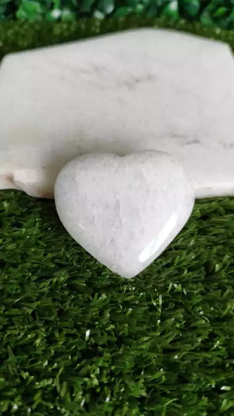 CORAÇÃO QUARTZO BRANCO - PURIFICAÇÃO E SABEDORIA