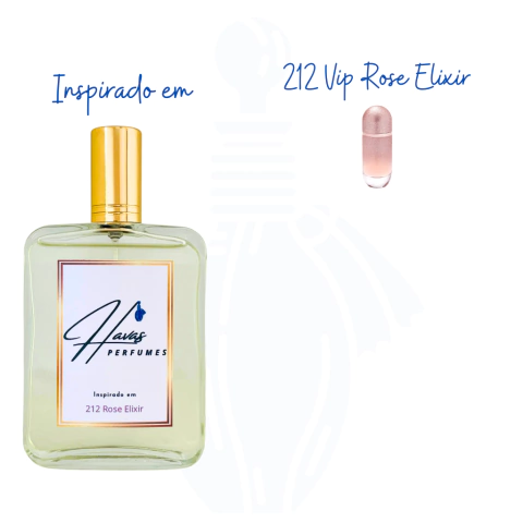 Inspirado em 212 Vip Rose Elixir 100ml