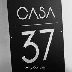 Placa Numérica Casa 37 na internet