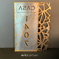 Placa Numérica Garden - ArtKorten Laser Design