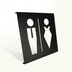 Placa Orientativa Bho Feminino e Masculino - comprar online