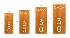 Placa Numérica Casa 30 - loja online