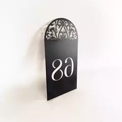 Placa numérica Veneza - ArtKorten Laser Design