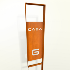 Placa Numérica Casa Verse - ArtKorten Laser Design