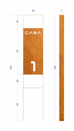 Placa Numérica Casa Verse na internet