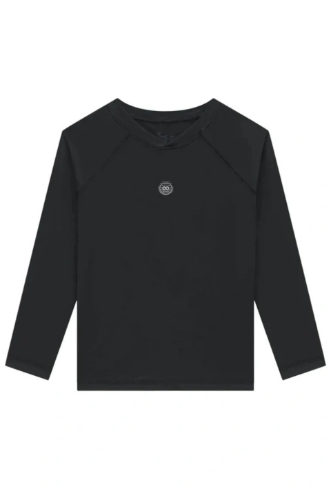 Camiseta Lucboo em Malha UV Dry com Proteção UV50+ Preto