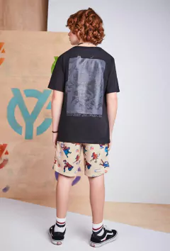 Camisa Youccie Marvel Vingadores Preta - comprar online