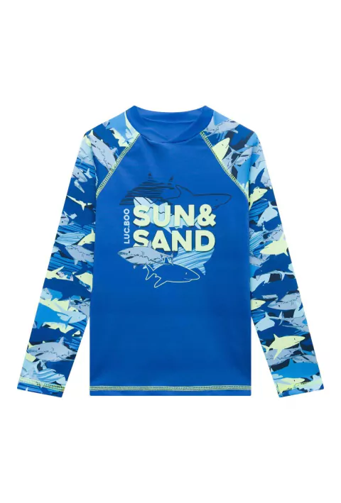 Camisa Lucboo Proteção UV Azul