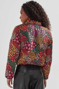Jaqueta Lilimoon Dupla Face Preta Colorida - comprar online