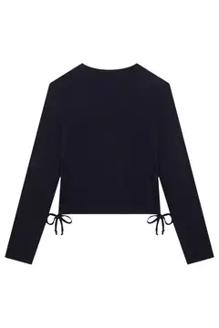 Blusa Vic&Vicky Canelado Preto - comprar online