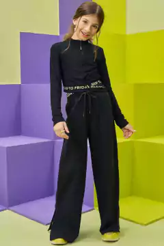 Conjunto Vic&Vicky Preto Moletom