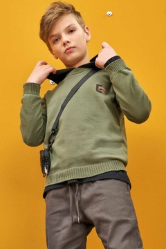 Blusão John Fox Tricot Verde Militar
