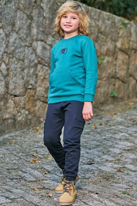 Conjunto Lucboo Blusão Verde e Calça Jogger