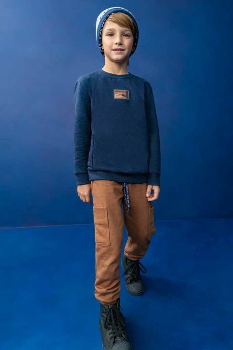 Conjunto Lucboo Blusão Azul e Calça Jogger