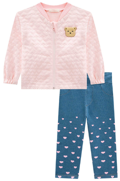 Conjunto Kukiê Jaqueta com Urso e Legging - comprar online