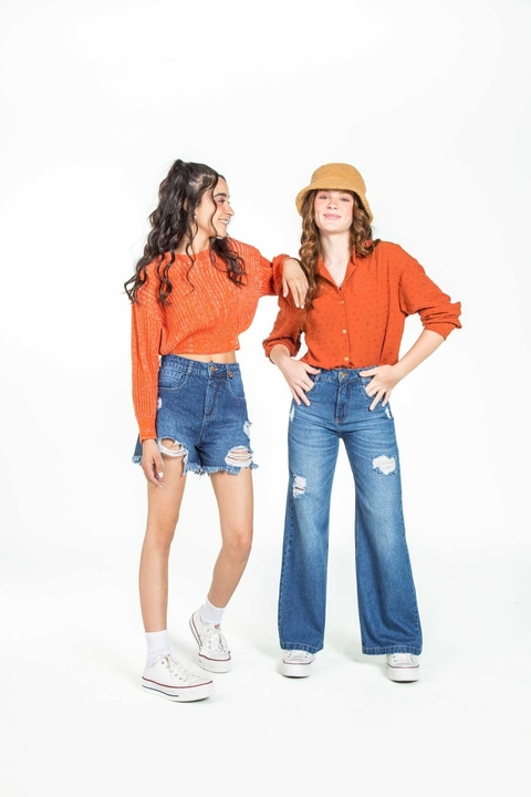 Calça Bakulelê Jeans Lavação Escuro