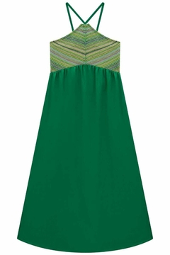 Vestido Vic&Vicky Longo Verde - Amora