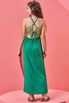 Vestido Vic&Vicky Longo Verde na internet