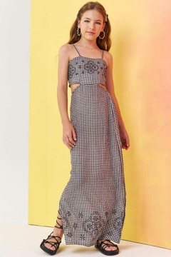 Vestido Vic&Vicky Longo Xadrez