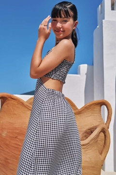 Vestido Vic&Vicky Longo Xadrez - loja online