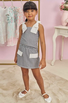 Conjunto Kukiê Blusa e Shor Saia Xadrez