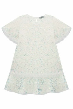 Vestido Kukiê Off White Brilhante - loja online