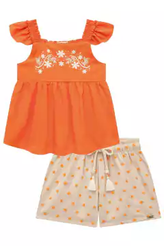 Conjunto Infanti Bata e Short - Amora