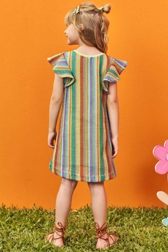 Vestido Kukiê Tricô Colorido com Bolsa - comprar online