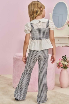 Conjunto Kukiê Blusa, Top e Calça Xadrez - Amora