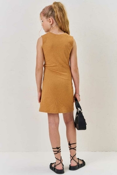 Vestido Vic&Vicky Canelado Maui Bege na internet