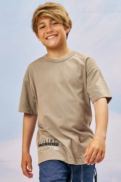 Camiseta John Fox Off Line Marrom