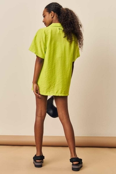 Conjunto Lilimoon Camisa Over, Top e Short Verde - comprar online