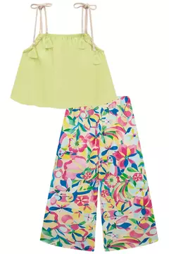 Conjunto Infanti Blusa Boxy Air Flow e Calça Pareô - loja online