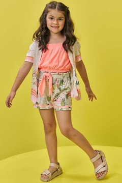 Conjunto Infanti Trio Camisa, Top e Short - comprar online