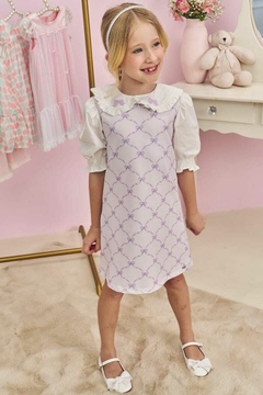 Vestido Kukiê Laços Lilás - comprar online