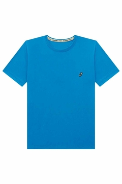 Camisa John Fox Meia Malha Azul - Amora