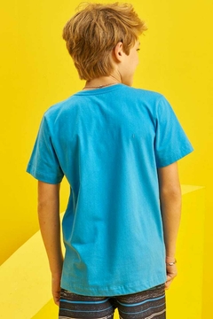 Camisa John Fox Meia Malha Azul na internet