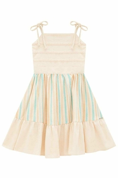 Vestido Infanti Visco Twill Branco na internet