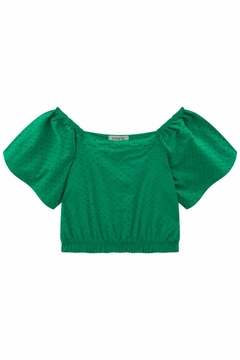 Conjunto Infanti Blusa Boxy e Short Saia Verde - loja online