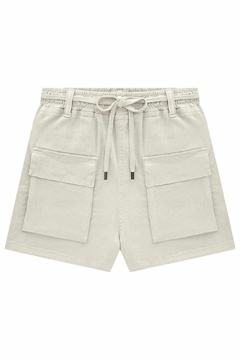 Short Vic&Vicky Cintura Alta Branco na internet