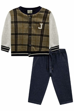 Conjunto John Fox de Jaqueta Bomber em Flanela e Calça Comfy Cotton Jeans na internet