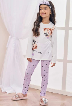 Pijama Infanti de Blusa e Calça Legging em Malha Comfy - comprar online
